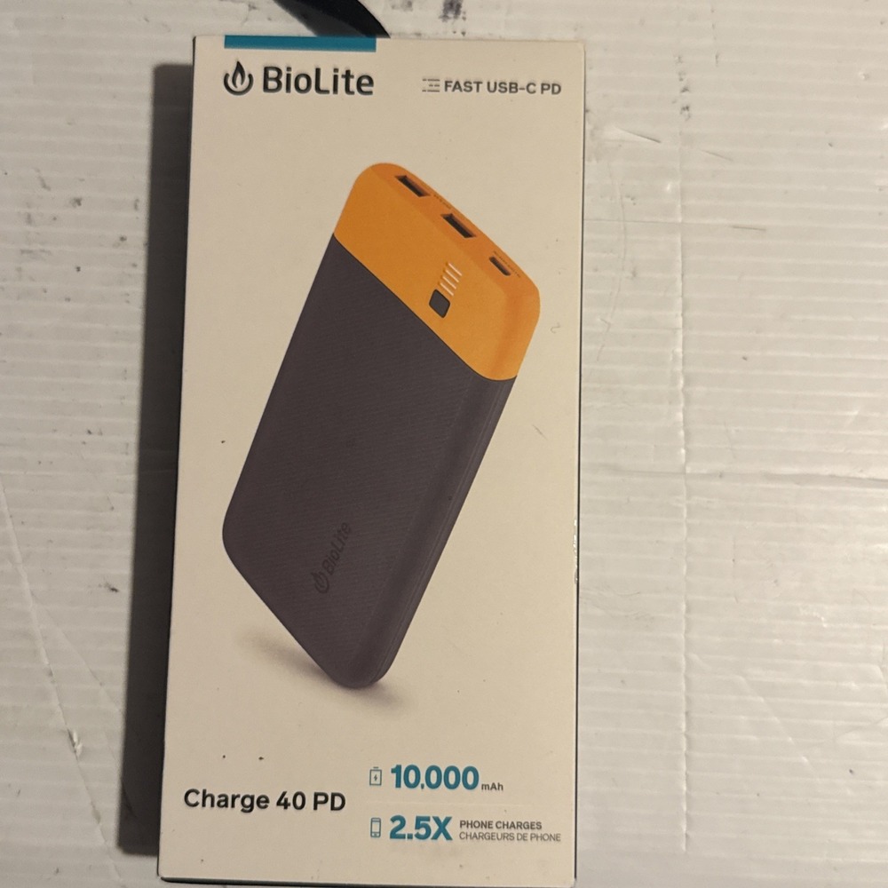 BIOLITE CHARGE 40 PD FAST USB-C PD 10,000 mAh Brand New Sealed